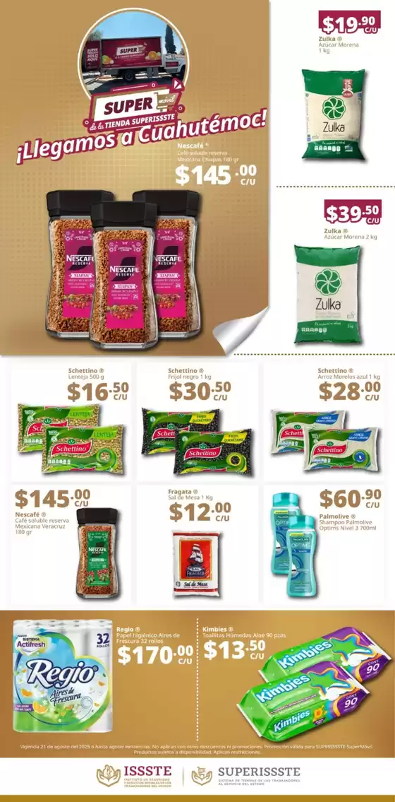 Catálogo SuperISSSTE en Huatabampo | Ofertas y gangas exclusivas | 2025-08-21T00:00:00.000Z - 2025-08-21T00:00:00.000Z
