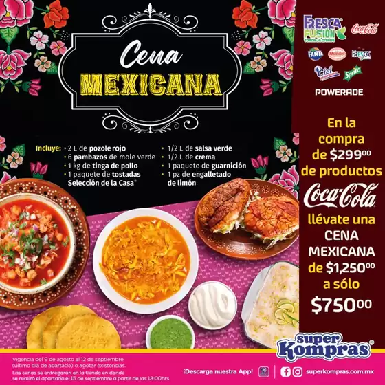 Catálogo Super kompras en Tekit | Gangas exclusivas | 2025-08-09T00:00:00.000Z - 2025-09-12T00:00:00.000Z