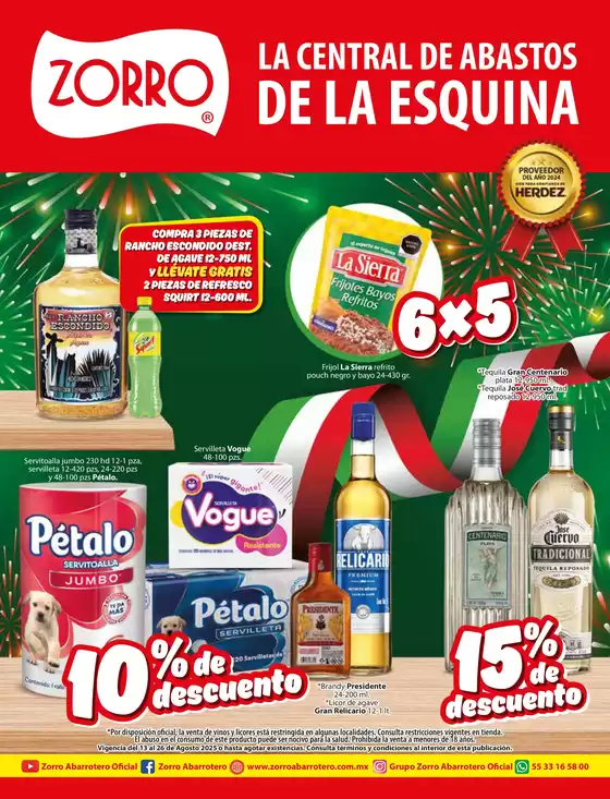 Catálogo Zorro en Tekit | Ofertas especiales para ti | 2025-08-13T00:00:00.000Z - 2025-08-26T00:00:00.000Z