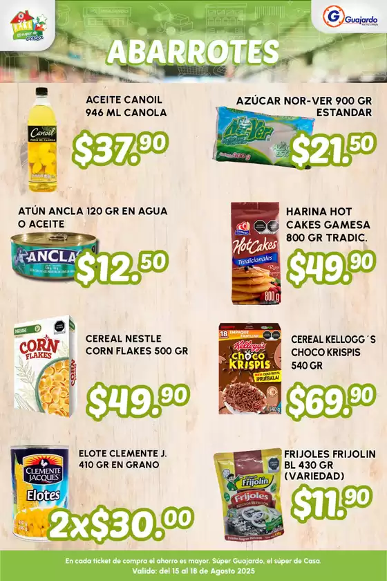 Catálogo Guajardo en Villahermosa | Grandes descuentos en productos seleccionados | 2025-08-15T00:00:00.000Z - 2025-08-18T00:00:00.000Z