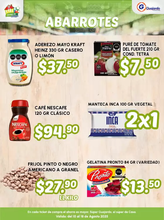Catálogo Guajardo en Villahermosa | Ofertas especiales para ti | 2025-08-15T00:00:00.000Z - 2025-08-18T00:00:00.000Z