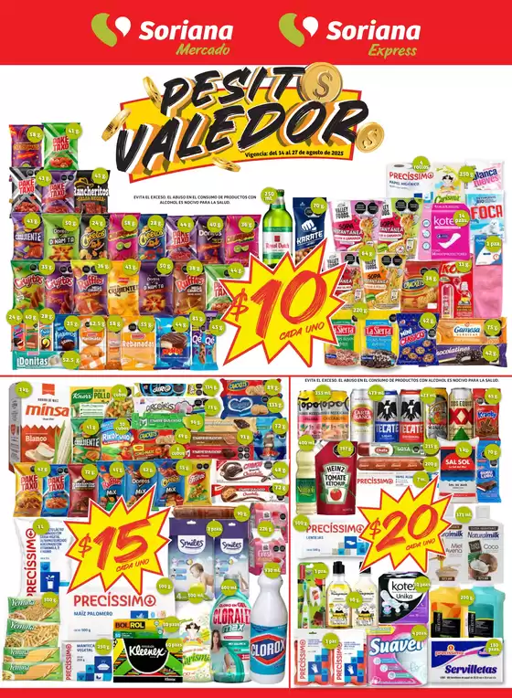 Catálogo Soriana Mercado en Guadalajara | Pesito Valedor Mercado: BCS, Jal, Nay, Sin y Son | 2025-08-15T00:00:00.000Z - 2025-08-27T00:00:00.000Z