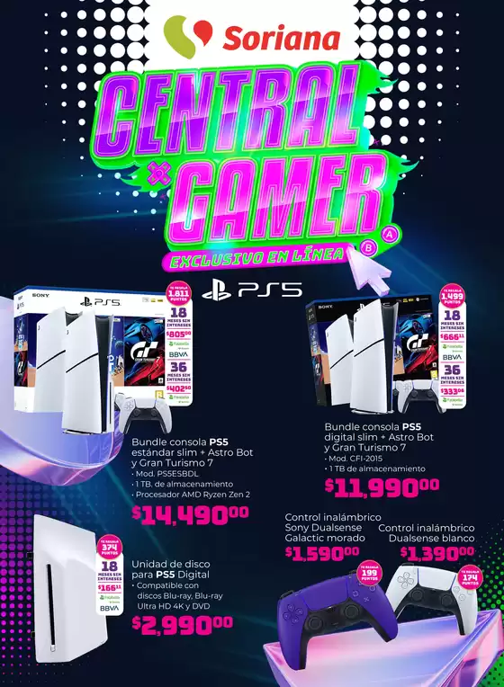 Catálogo Soriana Súper en Monterrey | Central Gamer Exclusivo en línea | 2025-08-15T00:00:00.000Z - 2025-08-31T00:00:00.000Z