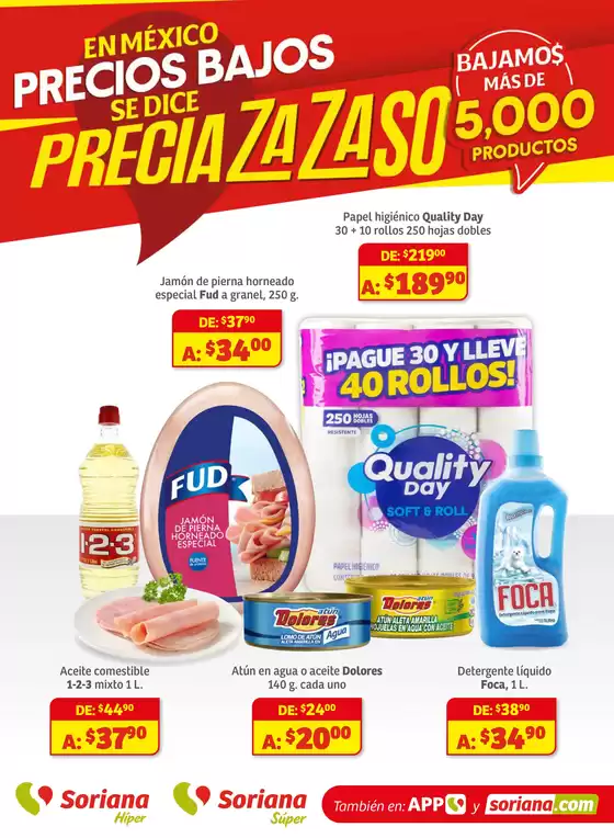 Catálogo Soriana Híper en Villahermosa | Preciazazaso Híper: Ags, Col, Gto, Jal, Mich | 2025-08-15T00:00:00.000Z - 2025-08-27T00:00:00.000Z