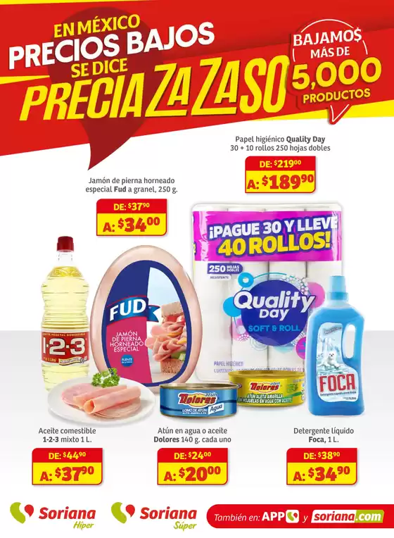 Catálogo Soriana Híper en Ciudad Juárez | Preciazazaso Híper: BCS, Jal, Nay, Sin, Son | 2025-08-15T00:00:00.000Z - 2025-08-27T00:00:00.000Z