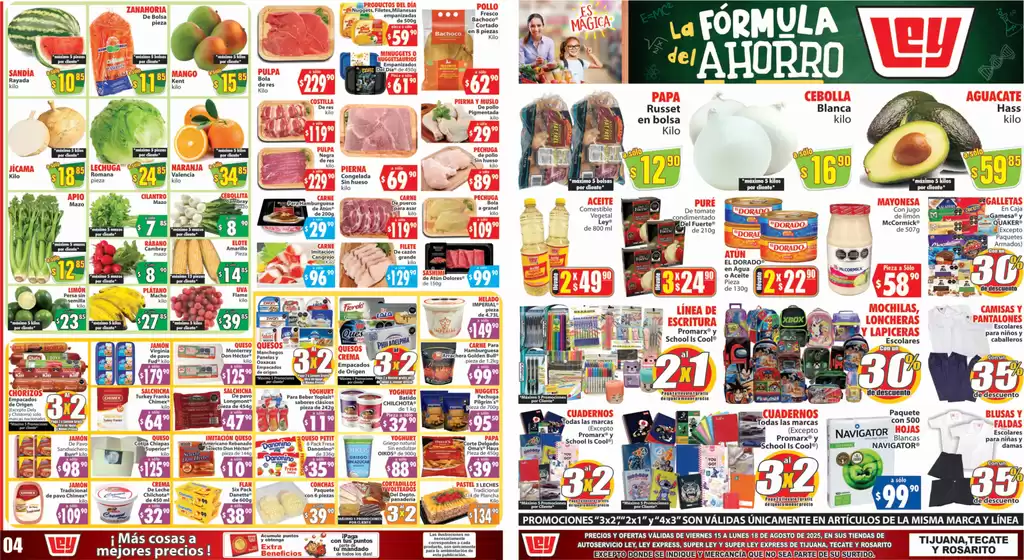 Catálogo Casa Ley | Gangas y ofertas actuales | 2025-08-15T00:00:00.000Z - 2025-08-18T00:00:00.000Z