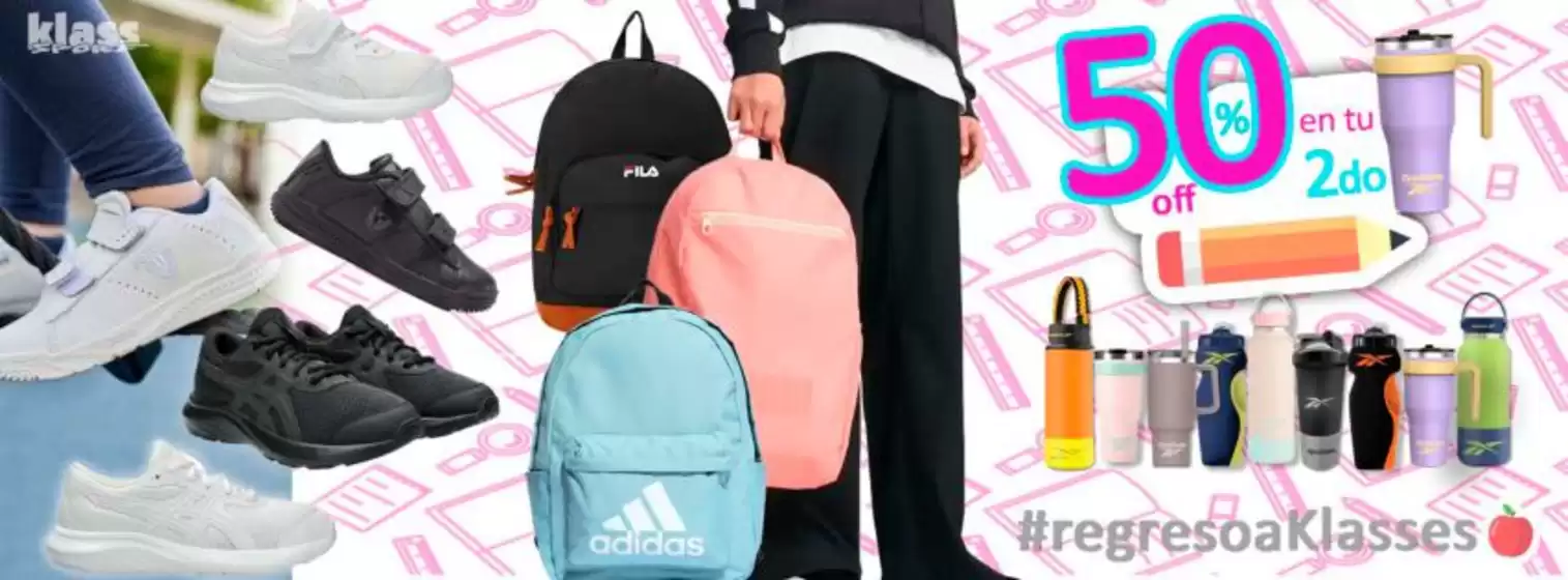 Catálogo Klass Sport en Benito Juárez (CDMX) | 50% off | 2025-08-19T00:00:00.000Z - 2025-08-31T00:00:00.000Z