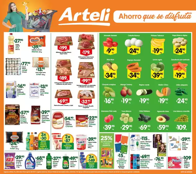 Catálogo Arteli express en Santa Ana Xalmimilulco | Ofertas Arteli express | 2025-08-19T00:00:00.000Z - 2025-08-20T00:00:00.000Z