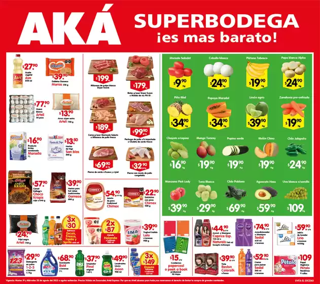 Catálogo AKÁ Superbodega en Santa Ana Xalmimilulco | Ofertas AKÁ Superbodega | 2025-08-19T00:00:00.000Z - 2025-08-20T00:00:00.000Z