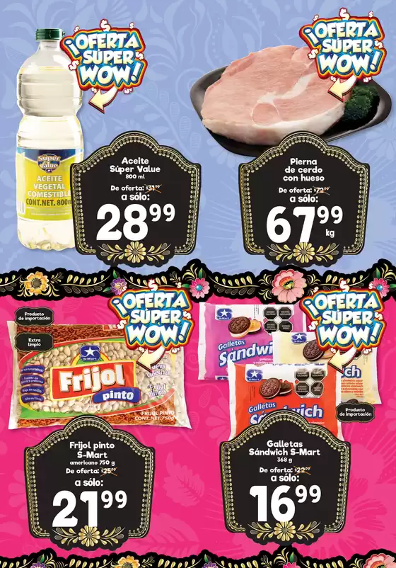 Catálogo S-Mart en Santa Ana Xalmimilulco | Ofertas principales para todos los clientes | 2025-08-19T00:00:00.000Z - 2025-08-21T00:00:00.000Z