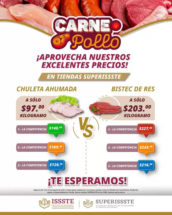 Catálogo SuperISSSTE en Santa Ana Chiautempan | Ofertas especiales para ti | 2025-08-18T00:00:00.000Z - 2025-08-24T00:00:00.000Z