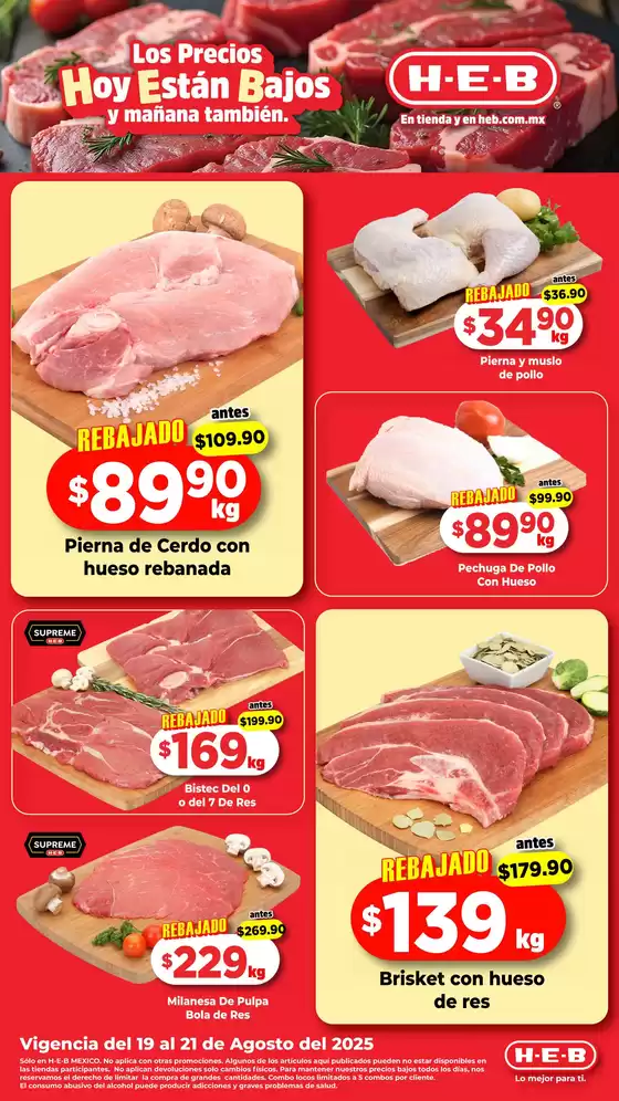 Catálogo HEB en Hualahuises | Ofertas principales para todos los cazadores de gangas | 2025-08-20T00:00:00.000Z - 2025-08-21T00:00:00.000Z