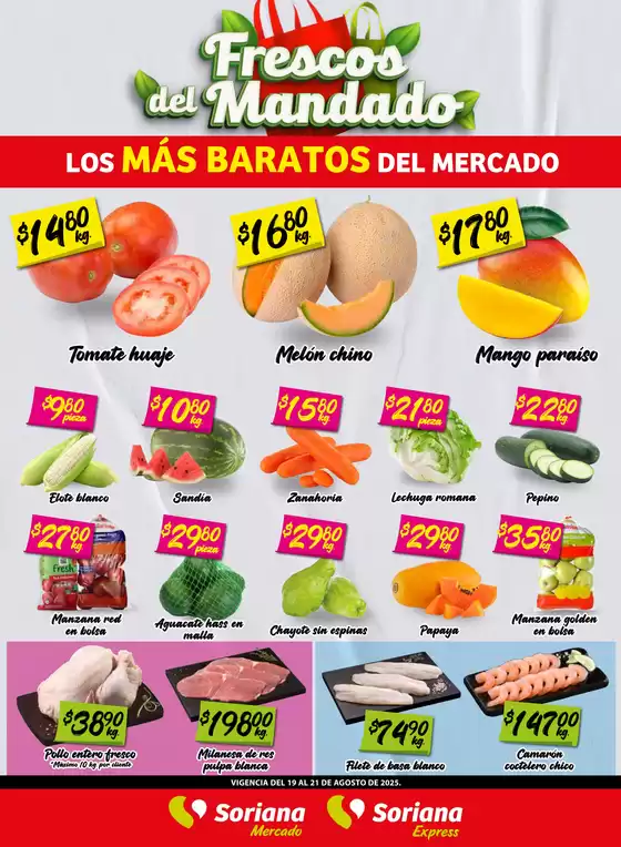 Catálogo Soriana Mercado en Santa Ana Chiautempan | Promociones actuales | 2025-08-20T00:00:00.000Z - 2025-08-21T00:00:00.000Z
