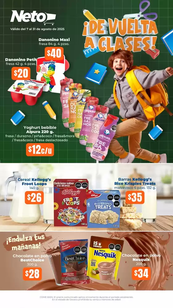 Catálogo Tiendas Neto en San Jorge Pueblo Nuevo | Folleto | 2025-08-21T00:00:00.000Z - 2025-08-31T00:00:00.000Z