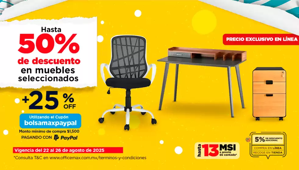 Catálogo OfficeMax en Tula de Allende | Ofertas y promociones actuales | 2025-08-22T00:00:00.000Z - 2025-08-26T00:00:00.000Z