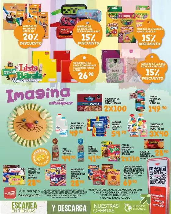 Catálogo Alsuper en Victoria de Durango | Alsuper LAGUNA | 2025-08-22T00:00:00.000Z - 2025-08-25T00:00:00.000Z