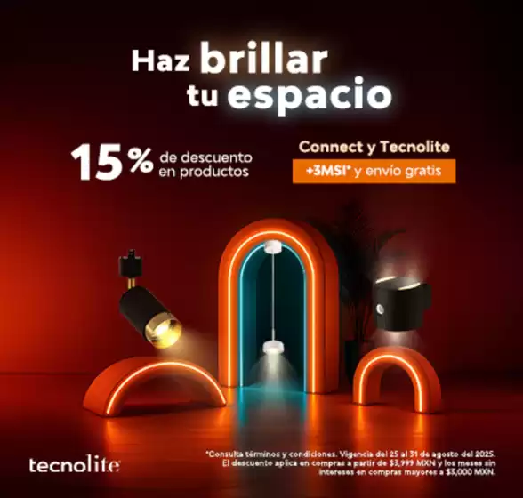 Catálogo Tecnolite en Iztapalapa | Ofertas y gangas exclusivas | 2025-08-25T00:00:00.000Z - 2025-08-31T00:00:00.000Z