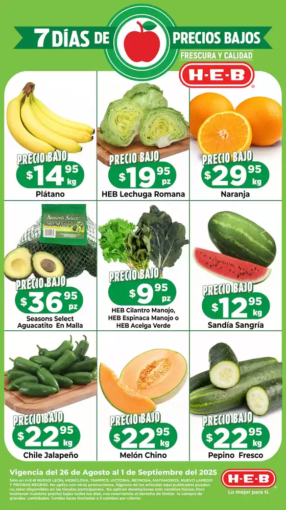 Catálogo HEB en Gustavo A Madero | Ofertas principales para todos los cazadores de gangas | 2025-08-26T00:00:00.000Z - 2025-09-01T00:00:00.000Z