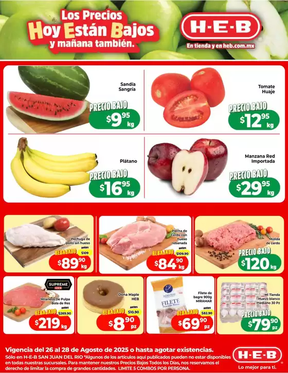 Catálogo HEB en Gustavo A Madero | Nuestras mejores gangas | 2025-08-26T00:00:00.000Z - 2025-08-28T00:00:00.000Z