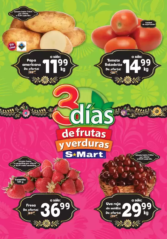 Catálogo S-Mart en Guanajuato | Catálogo S-Mart | 2025-08-26T00:00:00.000Z - 2025-08-28T00:00:00.000Z