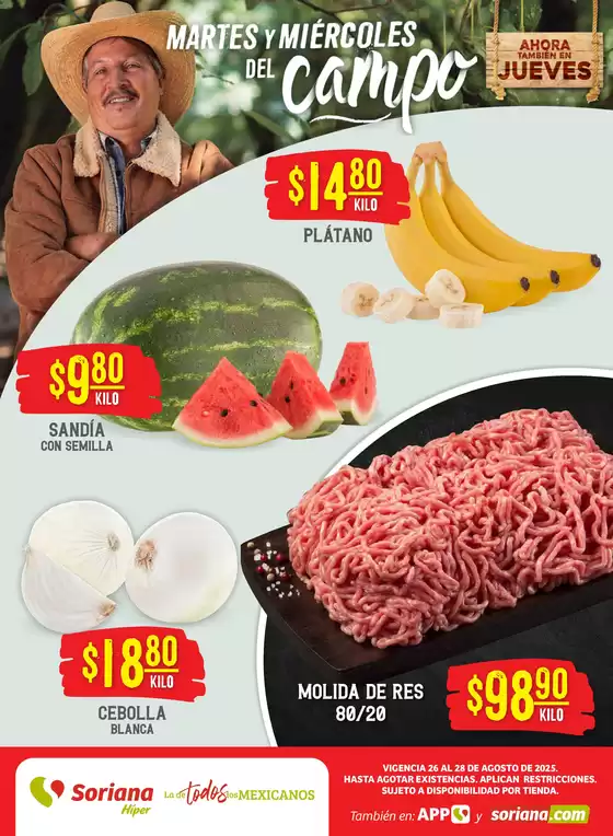Catálogo Soriana Híper en Chihuahua | Ofertas principales para todos los cazadores de gangas | 2025-08-26T00:00:00.000Z - 2025-08-28T00:00:00.000Z