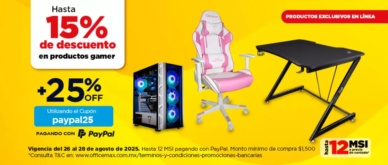 Catálogo OfficeMax en Zamora de Hidalgo | Ofertas principales para todos los clientes | 2025-08-26T00:00:00.000Z - 2025-08-28T00:00:00.000Z