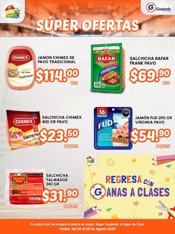 Catálogo Guajardo en Zamora de Hidalgo | Excelente oferta para todos los clientes | 2025-08-26T00:00:00.000Z - 2025-08-28T00:00:00.000Z