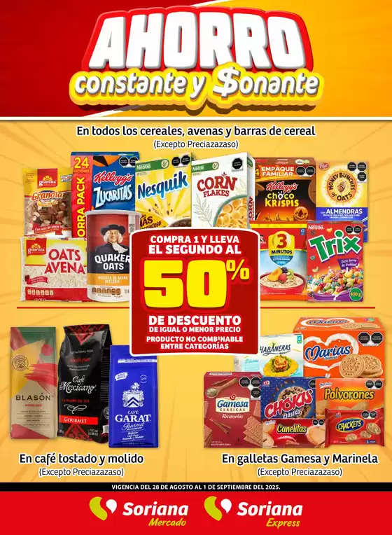 Catálogo Soriana Mercado en Álvaro Obregón (CDMX) | Fin de Semana Mercado: BCS, Son y Sin | 2025-08-28T00:00:00.000Z - 2025-09-01T00:00:00.000Z