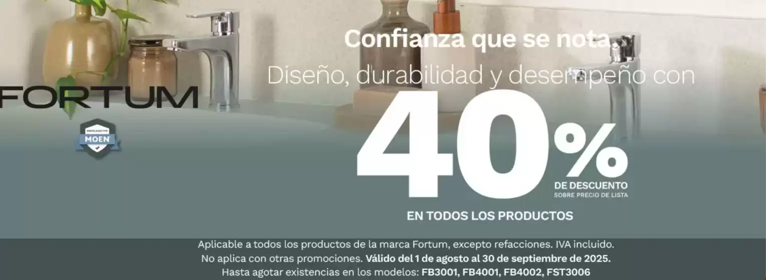 Hasta 40% de descuento