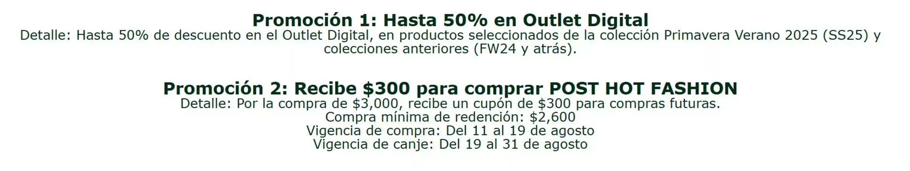 Promos