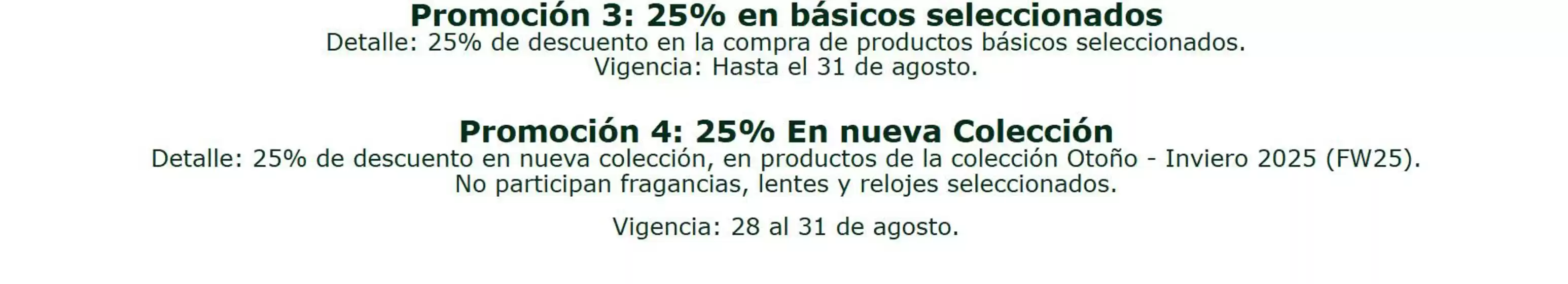Promos