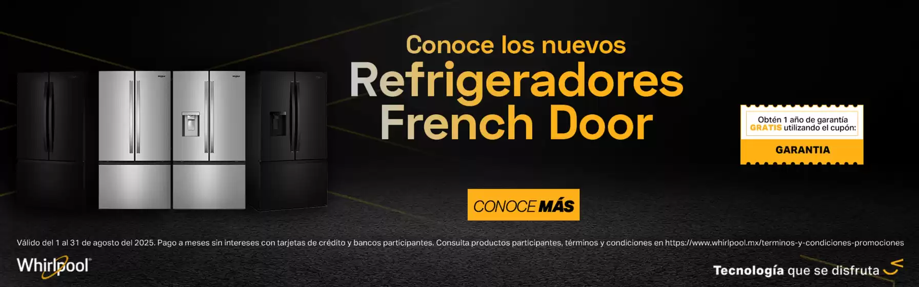 Catálogo Whirlpool en Ciudad Nezahualcóyotl | Promociones | 2025-08-29T00:00:00.000Z - 2025-08-31T00:00:00.000Z