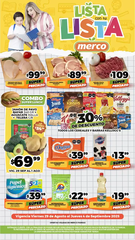Catálogo Merco | Folleto semanal del 29 Agosto al 4 Septiembre PARRAS | 2025-08-29T00:00:00.000Z - 2025-09-04T00:00:00.000Z