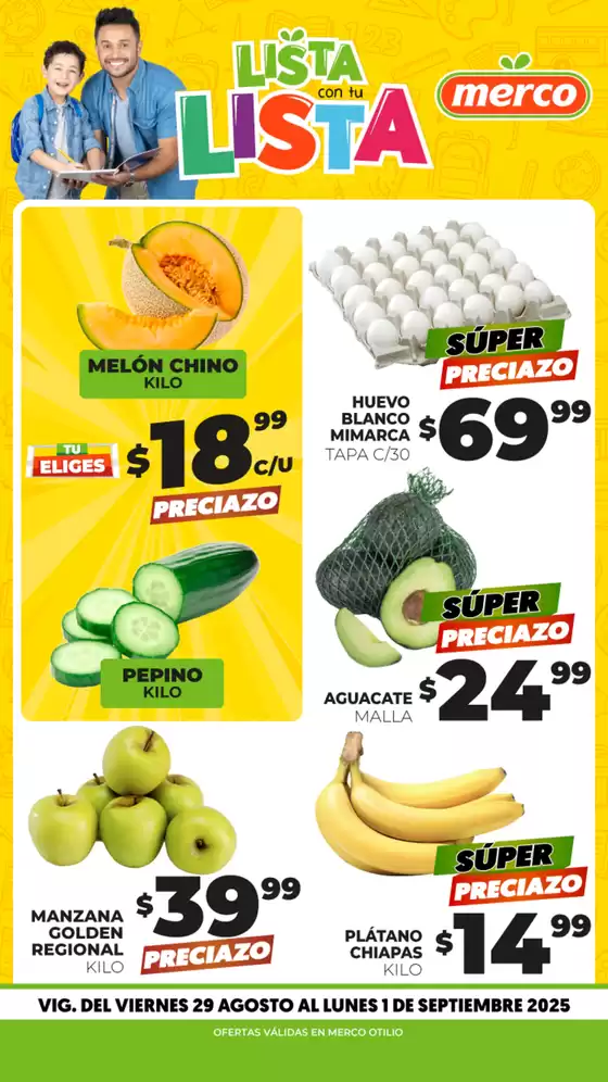 Catálogo Merco | Frutas y verduras del 29 Agosto al 1 Septiembre OTILIO | 2025-08-29T00:00:00.000Z - 2025-09-01T00:00:00.000Z
