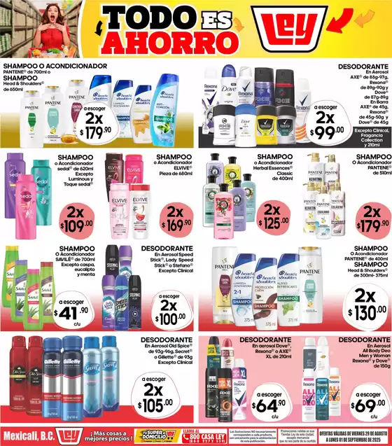 Catálogo Casa Ley en Mexicali | Grandes descuentos en productos seleccionados | 2025-08-29T00:00:00.000Z - 2025-09-01T00:00:00.000Z