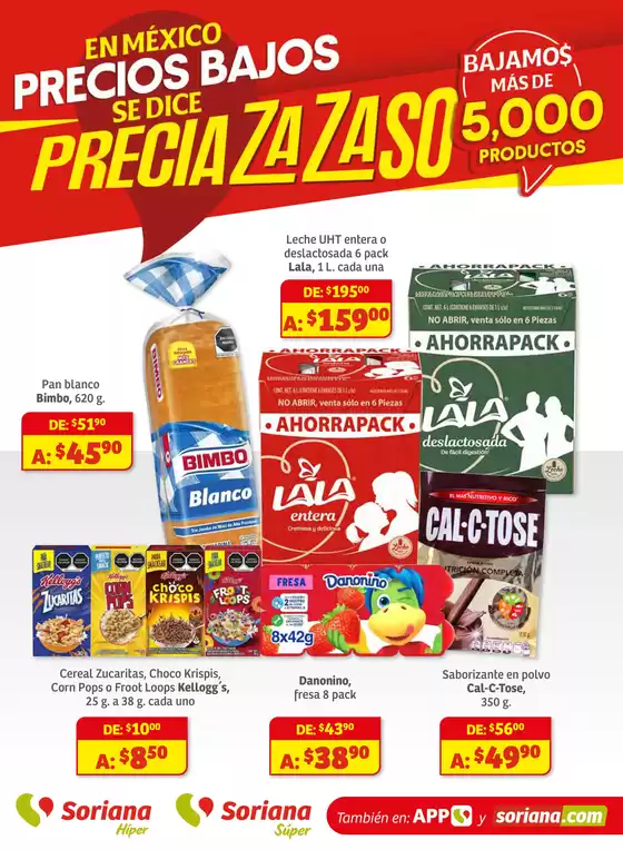 Catálogo Soriana Híper en Victoria de Durango | Preciazazaso Híper: Frontera Chih, Coah, Tamaulipas | 2025-08-29T00:00:00.000Z - 2025-09-10T00:00:00.000Z