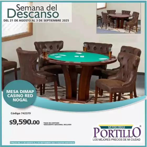 Catálogo Mueblerías Portillo | Gran variedad de ofertas | 2025-09-02T00:00:00.000Z - 2025-09-03T00:00:00.000Z