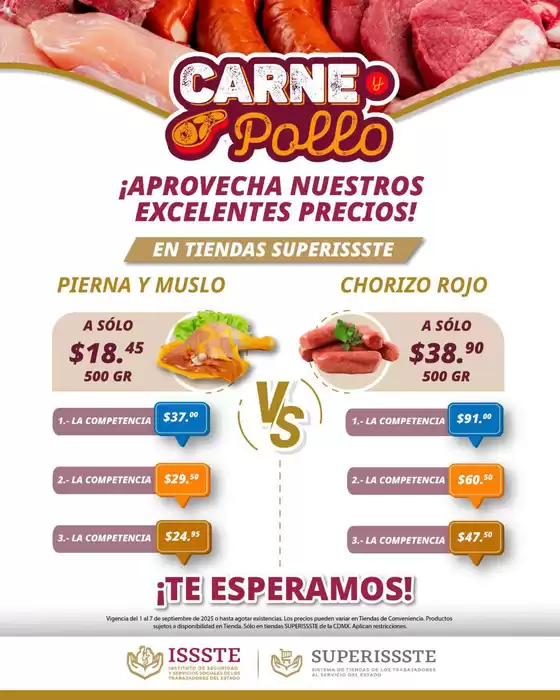 Catálogo SuperISSSTE en Aguascalientes | Ofertas y gangas exclusivas | 2025-09-03T00:00:00.000Z - 2025-09-07T00:00:00.000Z