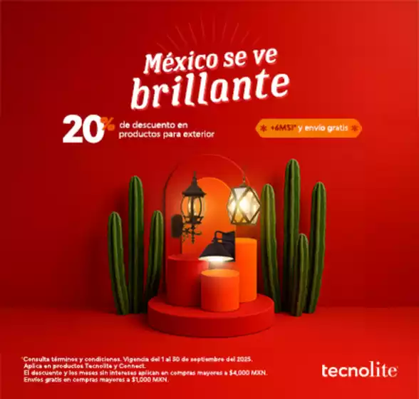 Catálogo Tecnolite en Ciudad de México | Gran variedad de ofertas | 2025-09-03T00:00:00.000Z - 2025-09-30T00:00:00.000Z