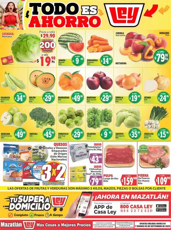 Catálogo Casa Ley en Heróica Caborca | Ofertas principales para todos los clientes | 2025-09-04T00:00:00.000Z - 2025-09-05T00:00:00.000Z