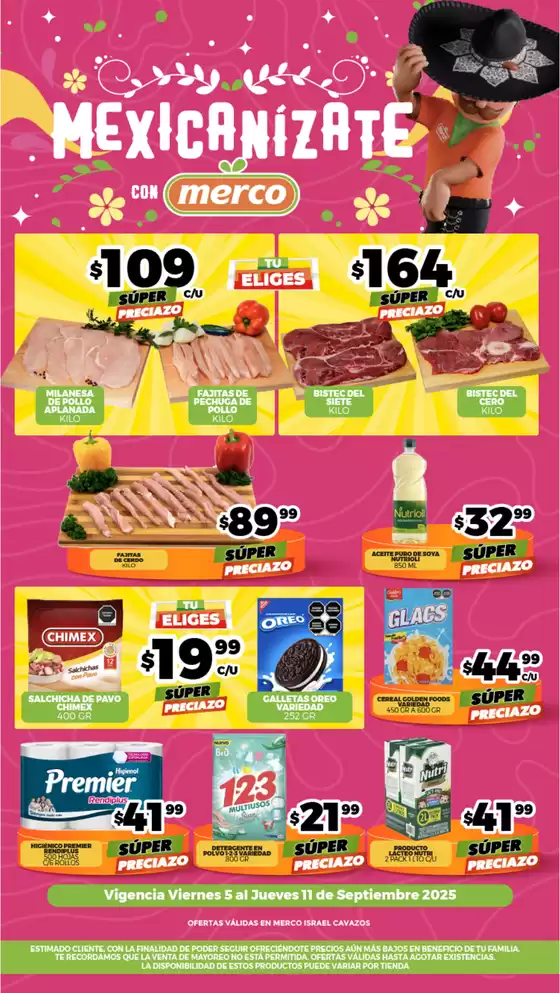 Catálogo Merco en San Nicolás de los Garza | Folleto semanal del 5 al 11 Septiembre Israel Cavazos | 2025-09-05T00:00:00.000Z - 2025-09-11T00:00:00.000Z