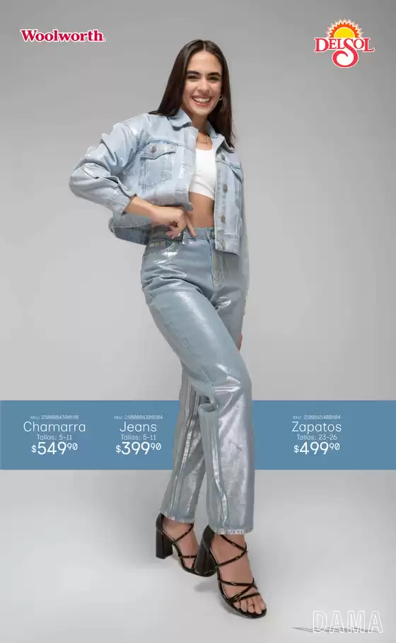 Tus Looks con Mezclilla están en tus Tiendas Del Sol y Woolworth