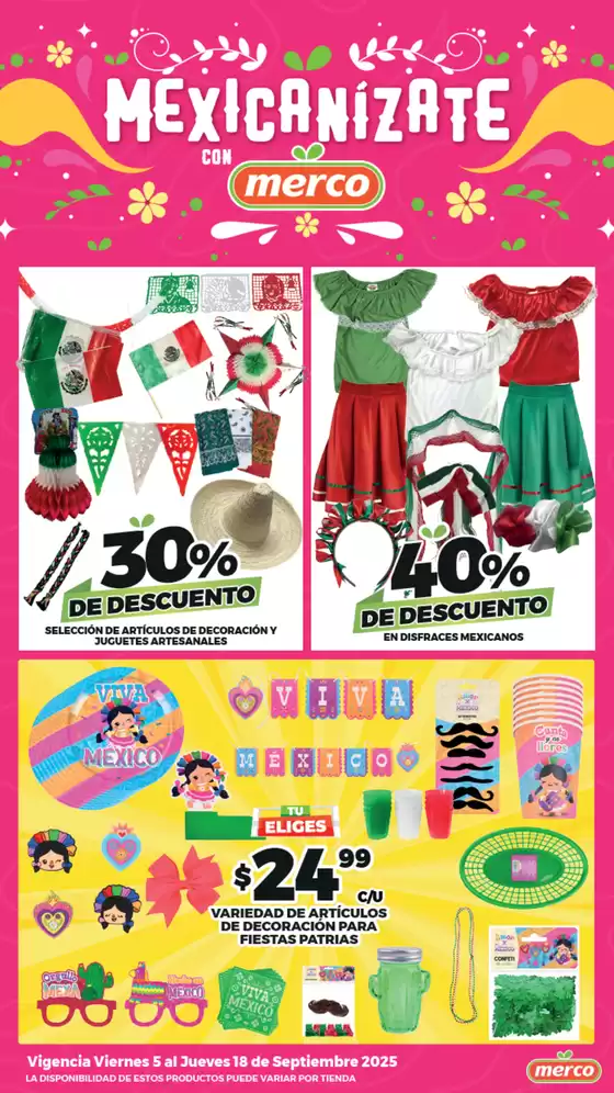 Mercancías Generales 5 al 18 Septiembre