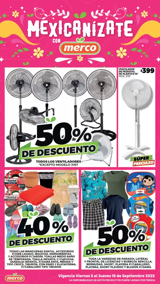 Mercancías Generales 5 al 18 Septiembre