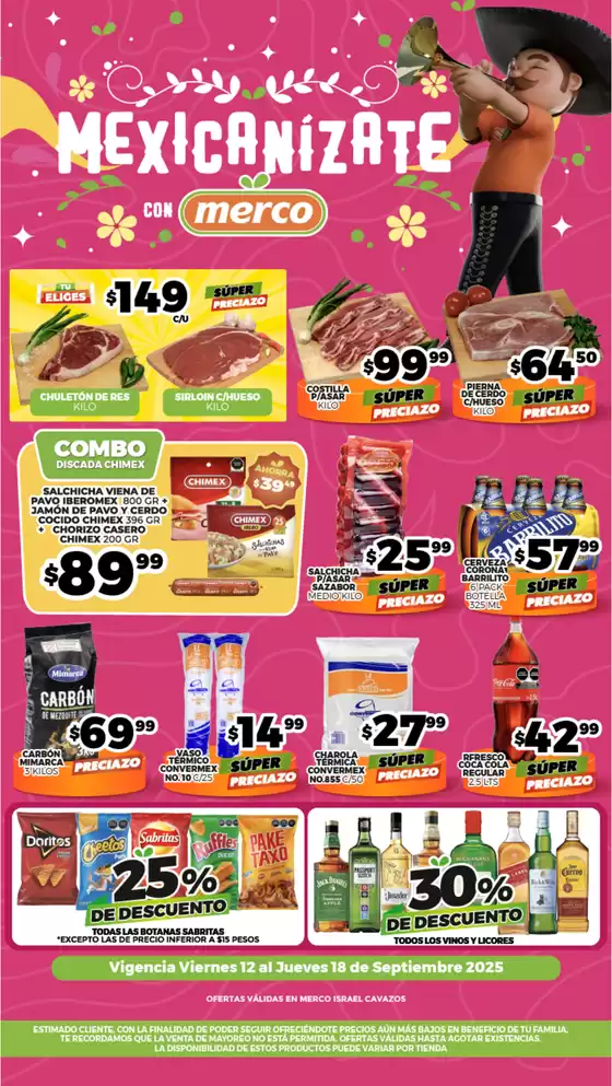 Catálogo Merco | Folleto semanal del 12 al 18 Septiembre Israel Cavazos | 2025-09-12T00:00:00.000Z - 2025-09-18T00:00:00.000Z