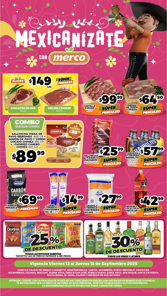 Catálogo Merco | Folleto semanal del 12 al 18 Septiembre NL | 2025-09-12T00:00:00.000Z - 2025-09-18T00:00:00.000Z