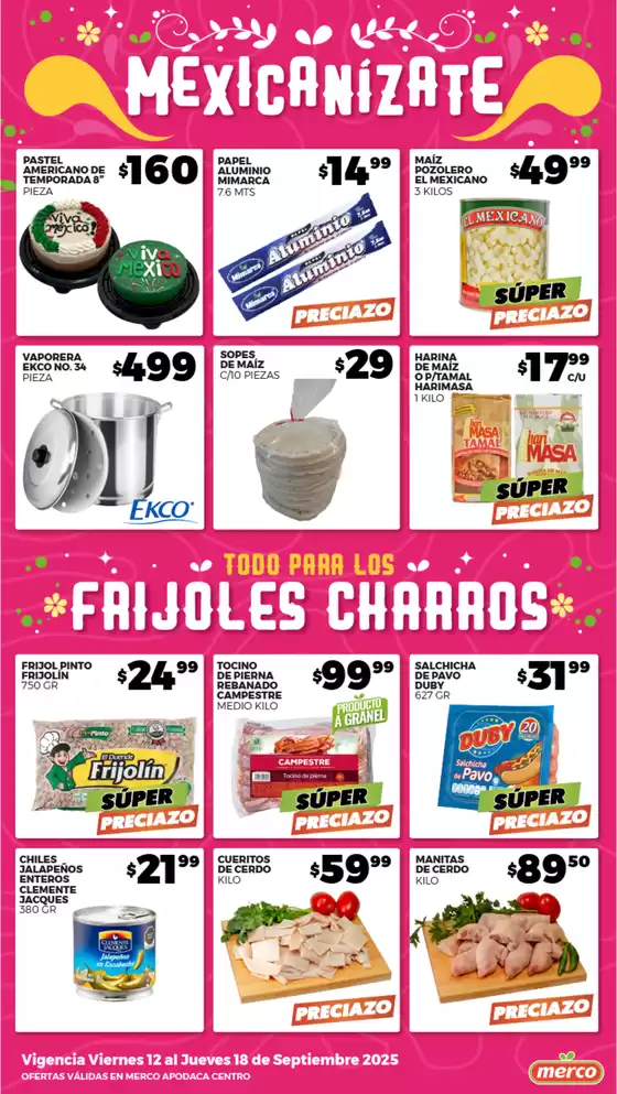 Folleto semanal del 12 al 18 Septiembre Apodaca Centro