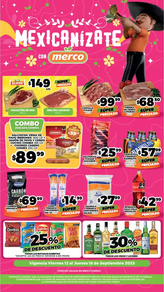 Catálogo Merco en Guadalajara | Folleto semanal del 12 al 18 Septiembre PARRAS | 2025-09-12T00:00:00.000Z - 2025-09-18T00:00:00.000Z