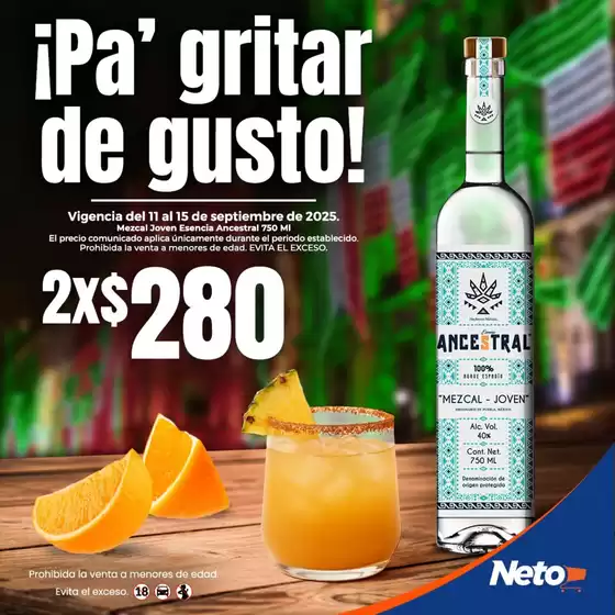 Catálogo Tiendas Neto en Chalco de Díaz Covarrubias | Ofertas principales y descuentos | 2025-09-15T00:00:00.000Z - 2025-09-15T00:00:00.000Z