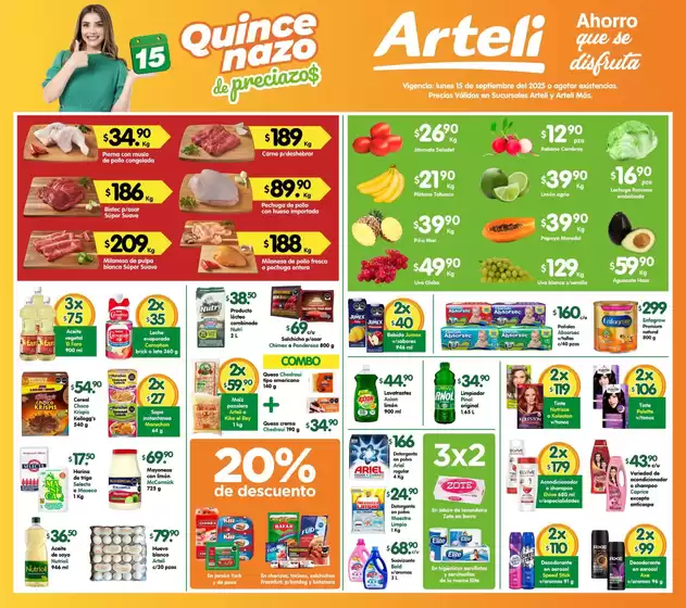 Catálogo Arteli en Cuauhtémoc (CDMX) | Excelente oferta para cazadores de gangas | 2025-09-15T00:00:00.000Z - 2025-09-15T00:00:00.000Z